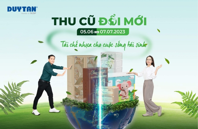 DUY TANは「中古品を収集し、新品に交換」、プラスチックリサイクル・環境保護プログラムを展開