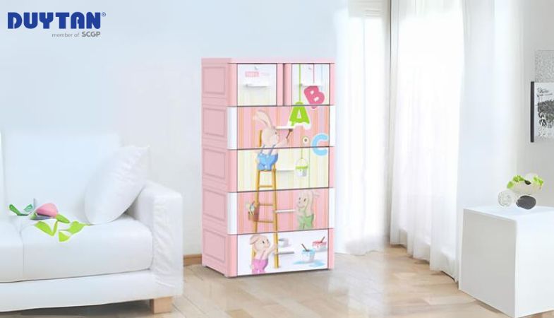 Tủ nhựa đựng quần áo Duy Tân trẻ em