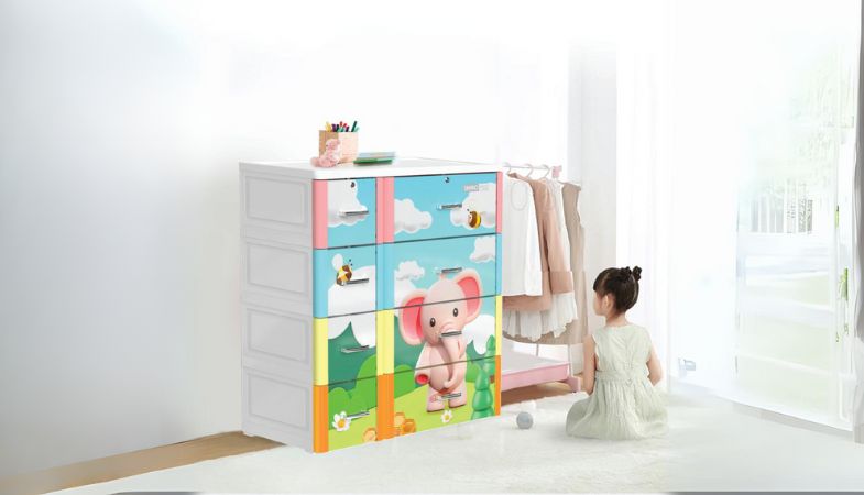 Tủ nhựa đựng quần áo trẻ em